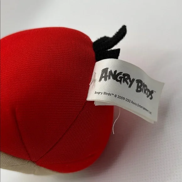 Red Angry Birds Plush Toy 2012 by Tactic Rovio Small Size - Picture 4 of 10